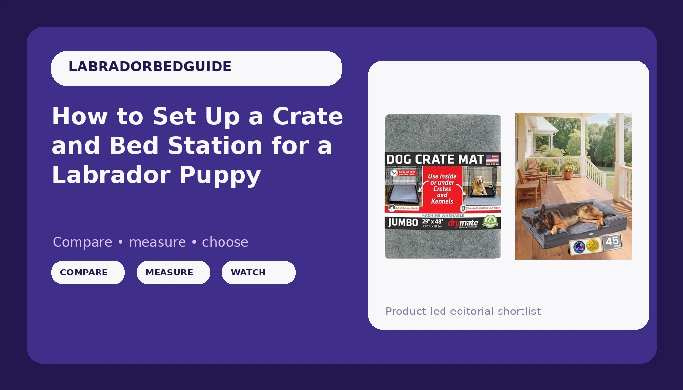 How to Set Up a Crate and Bed Station for a Labrador Puppy